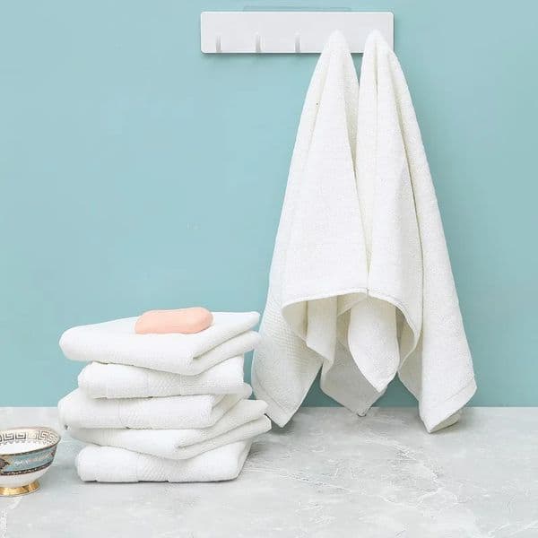 246pcs Cotton White Face Towels Set Soft Feel el Towel Adults and Childrens Comfortable Strong Water Absorption 260304