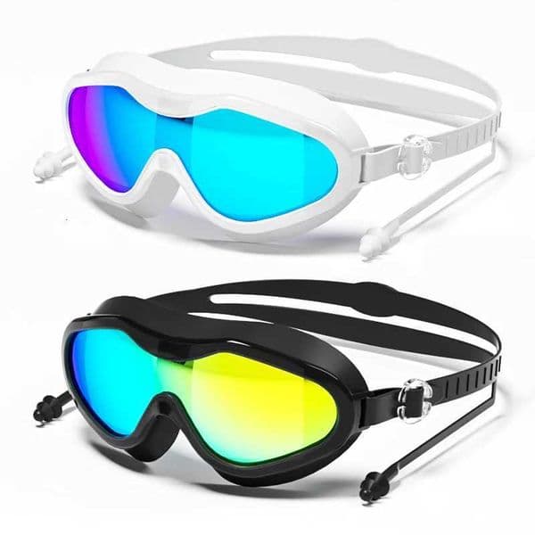 Swimming goggles with large frame high-definition waterproof anti fog electroplated anti UV suitable for both men and women H260309