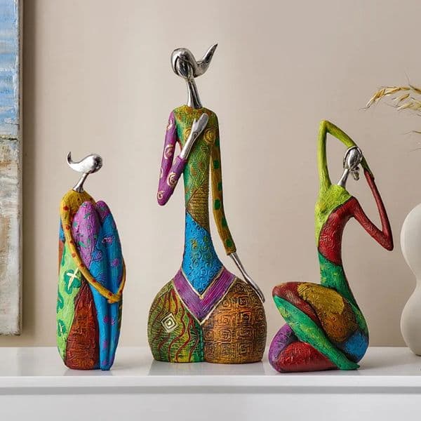 Nordic Style Creative Abstract Home Decoration Figure Sculpture Living Room Modern Art Figurine Desk Decoration Christmas Gifts 260307