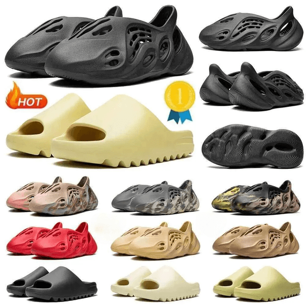 Designer Sandals foam runners Men Woman Slippers Slides Slider Mineral Blue Onyx Pure Ochre Bone Resin Clog Desert Sandal Slipper Beach Shoe 36-45