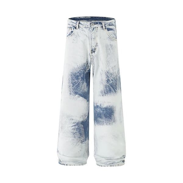 Mens Gradient Colour Jeans Spring Autumn Fashion Versatile Personality Hiphop Streetwear Male Clothing Loose Youth Denim Pants 260309
