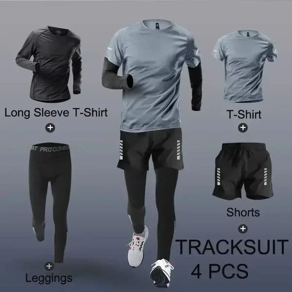 Mens Sportwear 24 PCS Sets Tracksuit Sport Suits Men Sports Quick Drying Running Joggers Training Gym Fitness Workout 260228BANJIA