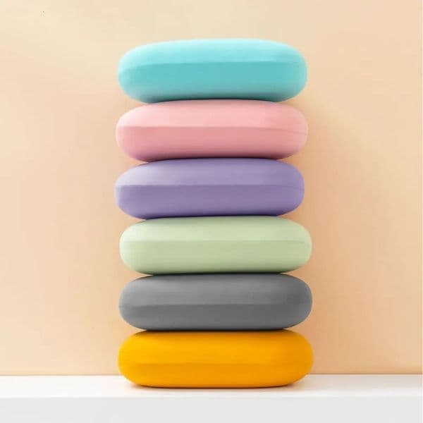 Portable Sponge Nap Pillow Macaron Color Soft Neck Pillow Multifunction Cervical Support Travel Sleeping Pillow Office 260306