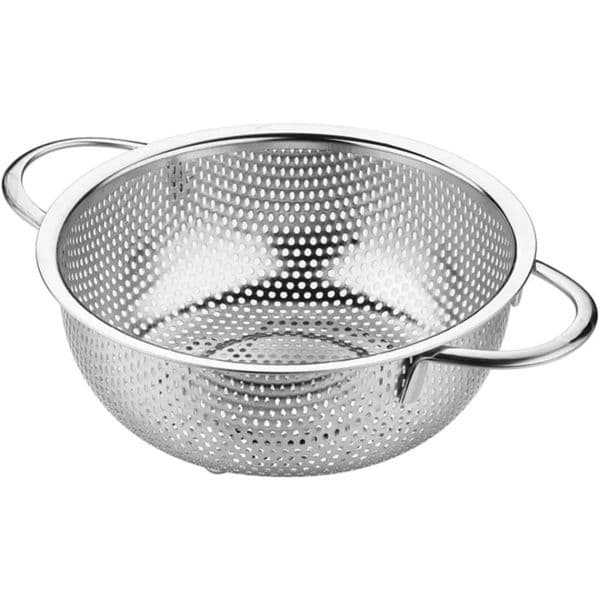 Stainless Steel Colander Basket with Double Handles Strainer for Washing Vegetables Fruits Pasta Fine Mesh Filter Kitchen Tools 260304