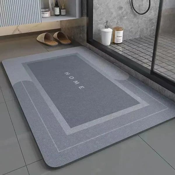 Bathroom Absorbent Floor Mat Anti Slip Diatomaceous Mud Foot Mat Quick Drying Toilet Anti Fall Toilet Door Mat Foot Mat 260307