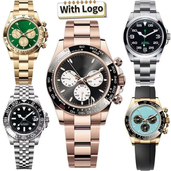 Mens watch daytons automatic movement designer watches 40MM Stainless steel/Rubber luxury Wristwatches with sapphire glass box reloj orologio montr40