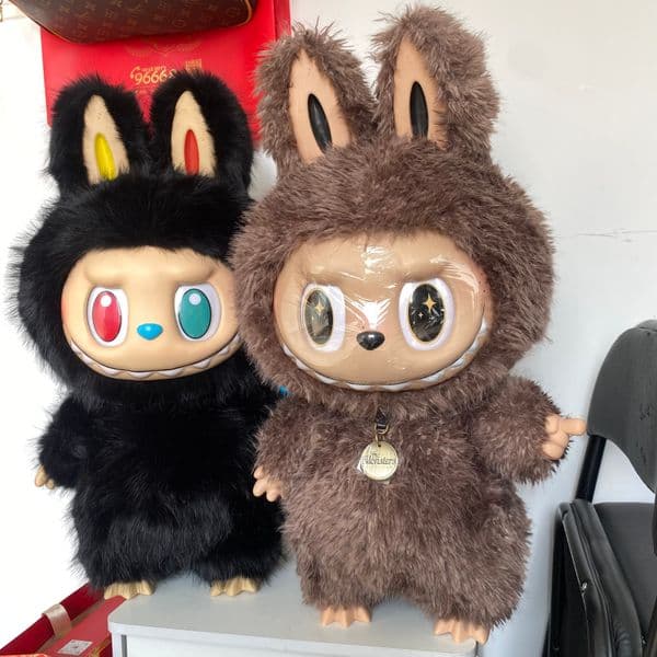 Labubu 10th Anniversary 58cm Vinyl Doll Zimomo Collection Ornament Trendy Monster Toy Gift Blind Box QIAOWANTONG