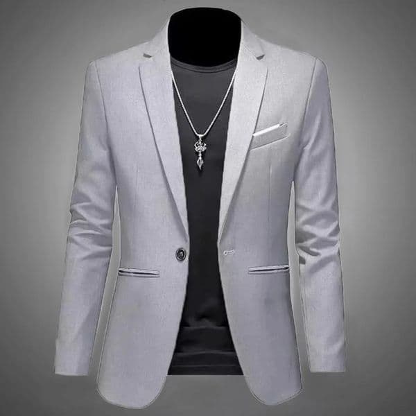 Mens Trendy Leisure Boutique Suit Jacket Autumn Casual Business Slim Fit Non-ironing Single Button Suit Solid Formal Blouse 260309