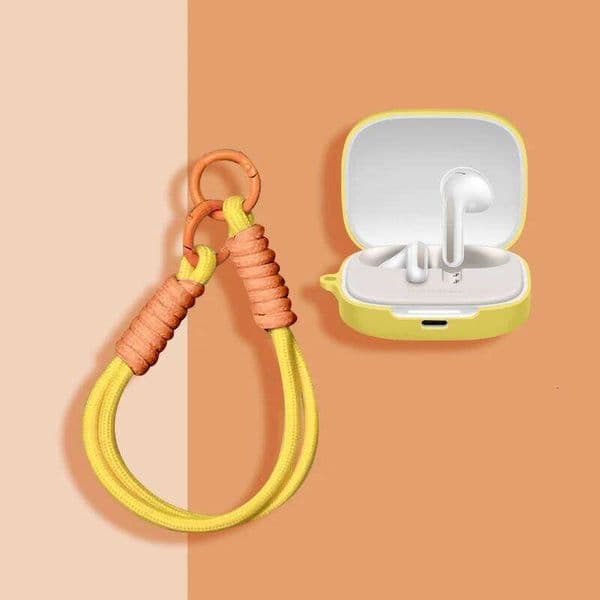 Headphone 5 6s Play 7s Silicone Case Suitable for Redmi Buds 6 with Rope Anti Loss Buckle 26Y0309