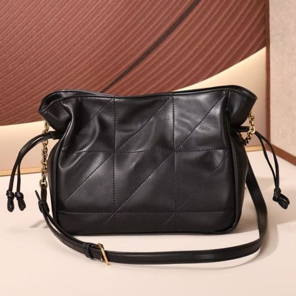 Jami Lamb Skin Shoulder Bags Soft Real Sheep Leather Underarm Bag With Chain Strap Fashion Purses And Handbags 326195 Drawstring Bucket Bag Women Designer Hobo 3586