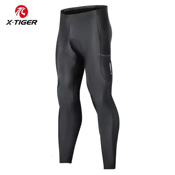 X-TIGER Men Bike Long Pants 5D Gel Padded Long Cycling Pants Tights Leggings Outdoor Riding Mountain Road Bicycle Long Trousers 260306