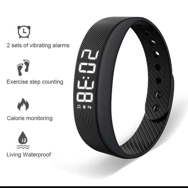 Smart Bracelet LED Digital Waterproof Smart Clock Smartband With running pedometer Monitor Smart Band Vibration Alarm Reminder 260302