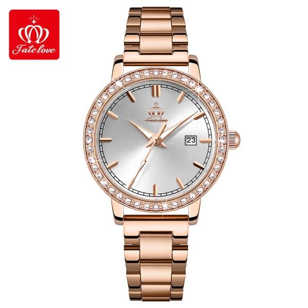 Designer Women'swatchesfashionable Outdoor Sports Wristwatches All-diamond Luxury Womens Watchesfashionable Calendar Luminous Leather Strap Quartz Watches