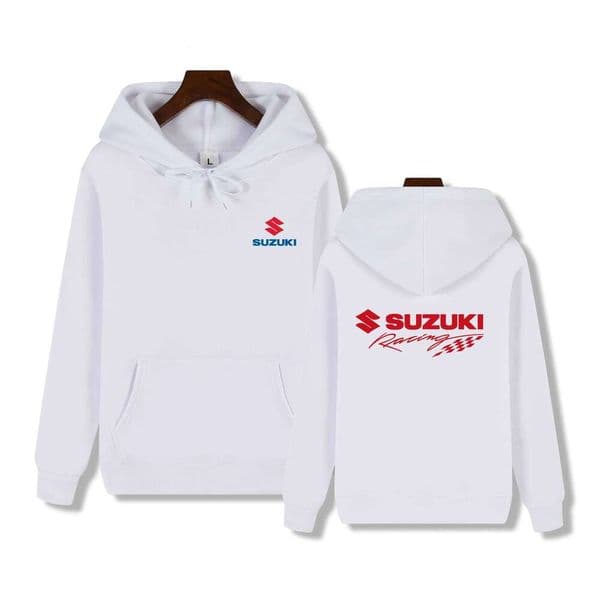Suzuki brand men's hooded sweatshirt, suitable for sports, fitness, running, motorcycle riding, and street fashion outerwear S26
