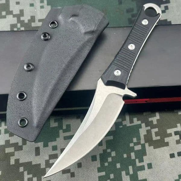 7Models SBK/SBD201 knives Borka Fixed Blade tactical knife Knife pocket knife 4.33 M390 Blade, Black G10 Handles
