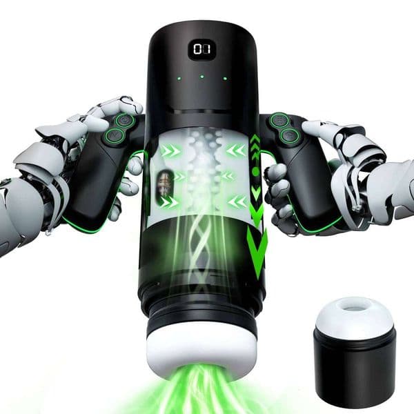 3 IN 1 Automatic Sucking Masturbation Cup with Handle Double layer telescopic Male Stroker Pocket Pussy Adult Toy for Men Z260312