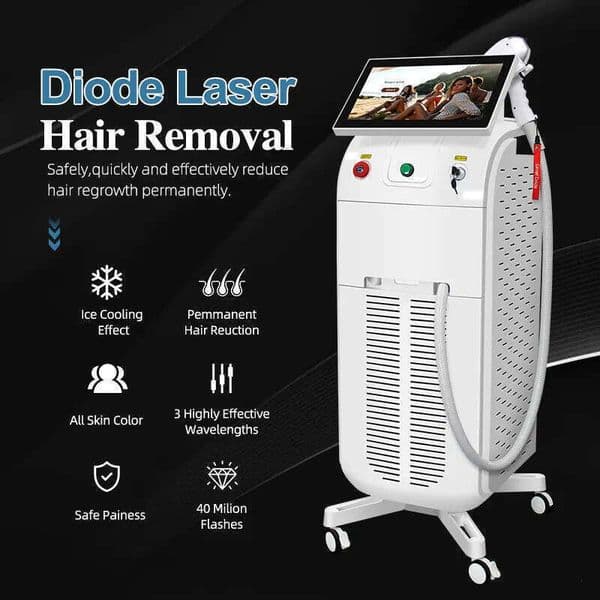 OEM ODM Ice Titanium System Hair Removal Device 808Nm Diode Laser 755 808 1064 Permanent Hair Remover Laser Hair Removal Beauty device