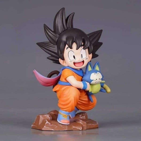 Kawaii Dragon Ball Mini Son Figure Toys 10cm Cute Goku Embrace Pura PVC Collectible Model Dolls Birthday Gifts For Kids X260304