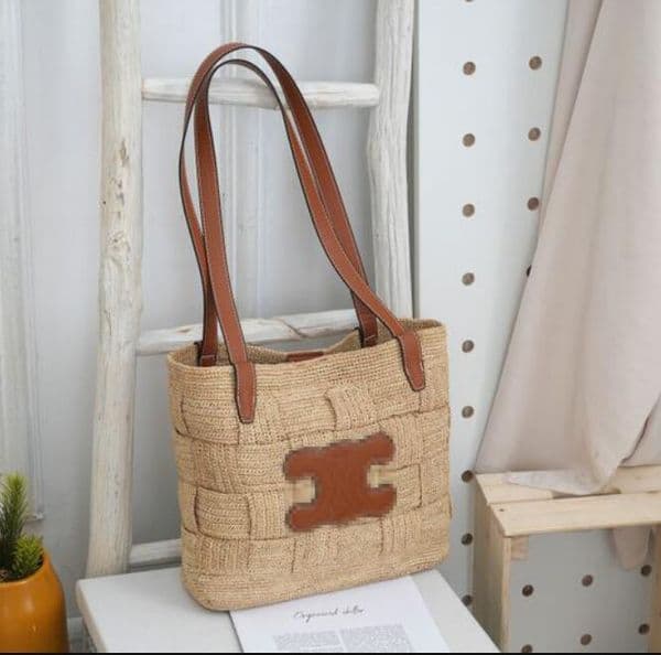10A Designer Straw Tote Bag for Women Summer Classic Gold Buckle Beach Bag Crossbody Bag Luxury Handbags Purse Designers Tote