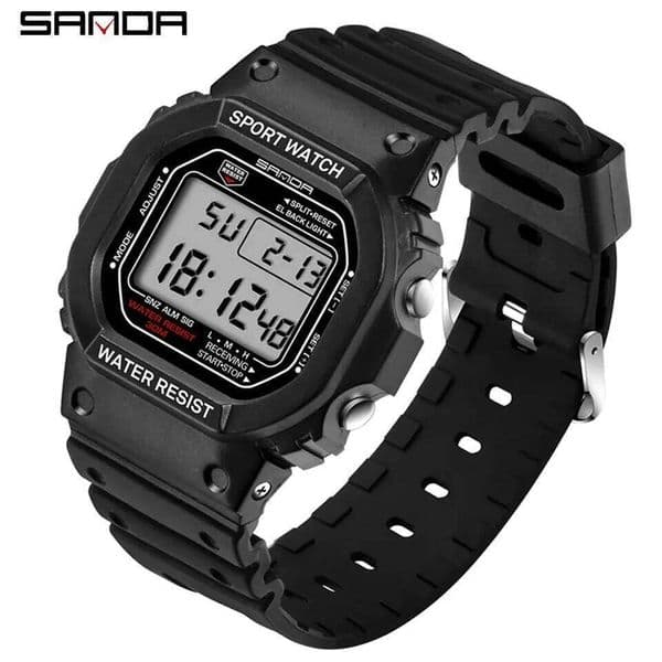 SANDA Digital Men's Ladies Sports Watches Multifunction Alarm Waterproof Electronic Watch Military Clock Reloj Hombre 329