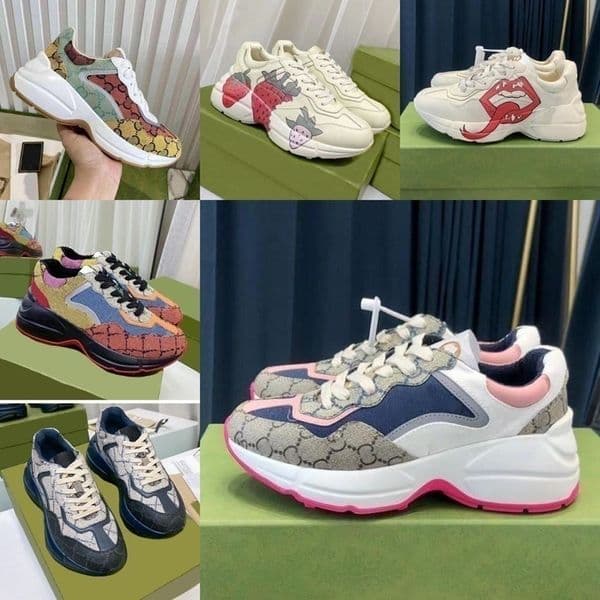 Designer Shoes Multicolor Sneakers Men Women Trainers Vintage Chaussures Platform Sneaker Strawberry Mouse Mouth Shoe