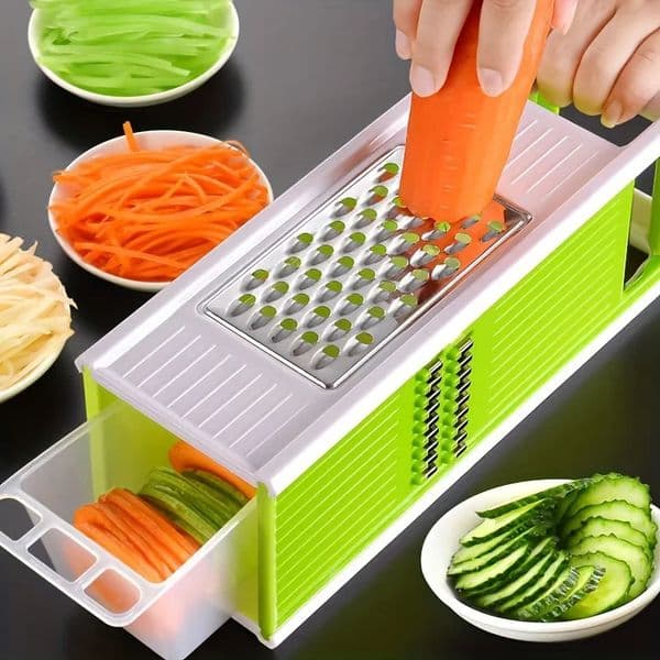 Five-in-one ulti-Functional Vegetable Cutter Four-Sided Square Shredder Home Kitchen Hand-Protection Shredder And Slicer 260306