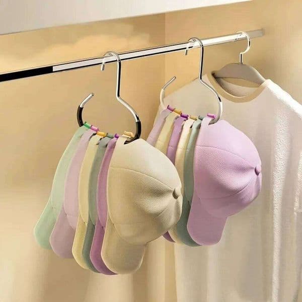 1/2/5pcsVersatile Manganese Steel Round Hook - Perfect for Hats, Ties, Scarves & Bags, Strong Load-Bearing, Non-Deformable 26W0310