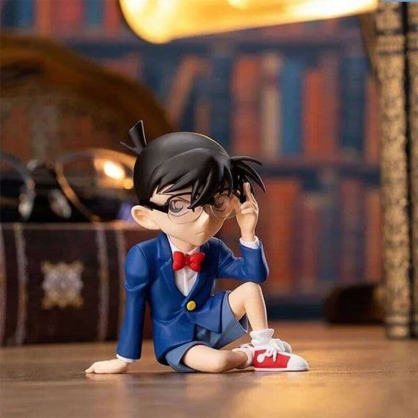 Detective Anime Conan Edogawa Action Figure Model Dolls Collection Kids Toys Car Ornament Kawaii Desktop Decoration X260304