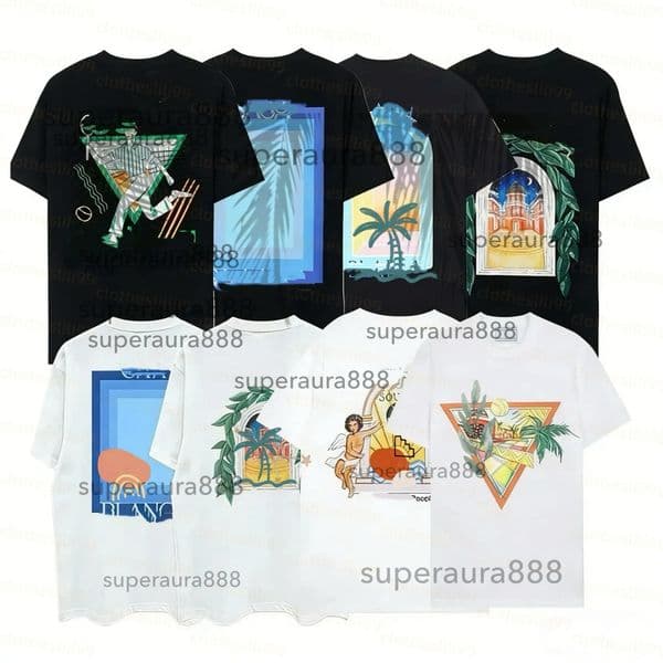 T shirt Mens Designer Pure Cotton Tshirt Crew Neck Shirt Shorts Set Vintage Sweater Loose Short Sleeve Men Shirts causal cotton shirt size s-3xl
