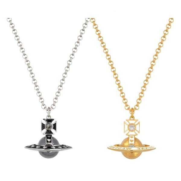 vivianely westwod necklace x West collaboration large three-dimensional Saturn necklace light luxury with feel enamel sweater chain