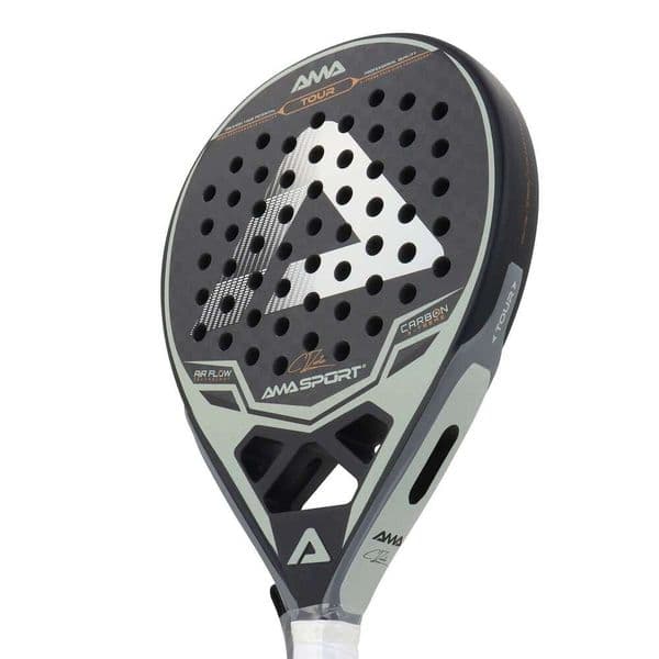 AMASPORT 12K Padel Racquet High Density Shape With EVA Memory Flex Foam Core Suitable For Beginner To Advanced Players 26H0310