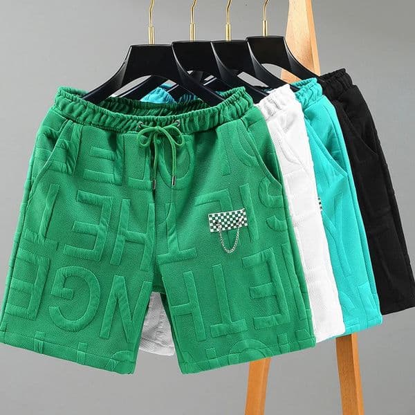 Fashion knitted Shorts Men Comfortable Elastic Waist Clothing Male Breathable Short Trousers plus size 260310