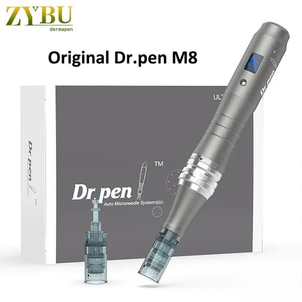 Wireless Dr Pen Ultima M8 Derma MTS Tool with Needle Cartridges 20Pcs Dermapen Microneedling Acne Scar Removal Skin Care Tattoo Tool Face Mesotherapy Machine