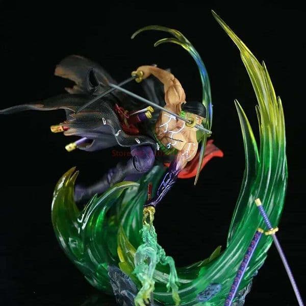 2026 New 24Cm One Piece Figure Roronoa Zoro Anime Figures Gk Luminous Pvc Statue Model Cool Room Decoration Toy Gift Children 99 Toy