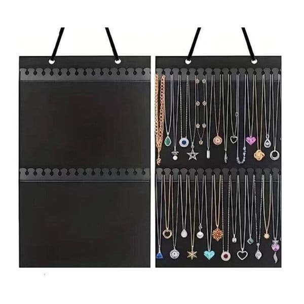 Hanging Jewelry For Earrings Necklace Bracelets Display Storage Single Sided Felt Organizer Bag 26W0310