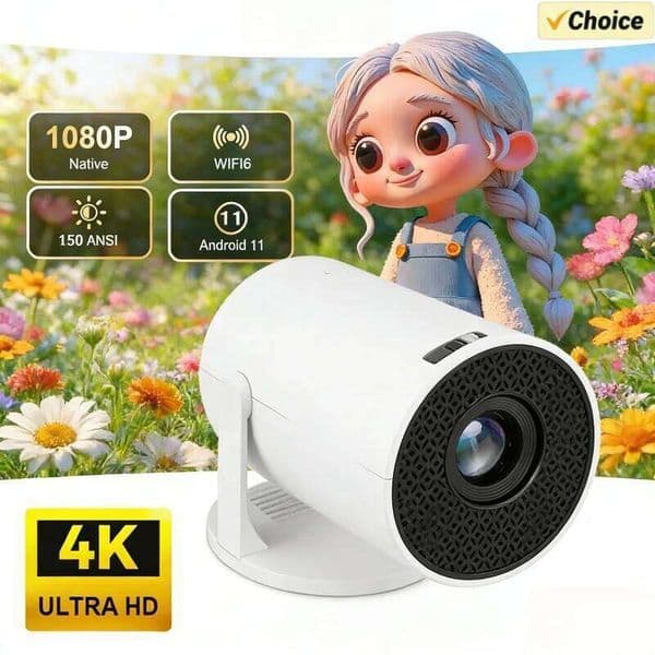 Movie for Phone Laptop TV Box HY200 New 1080P Portable Projector 270 Adjustable Angle Speaker USB Input 26Y0310