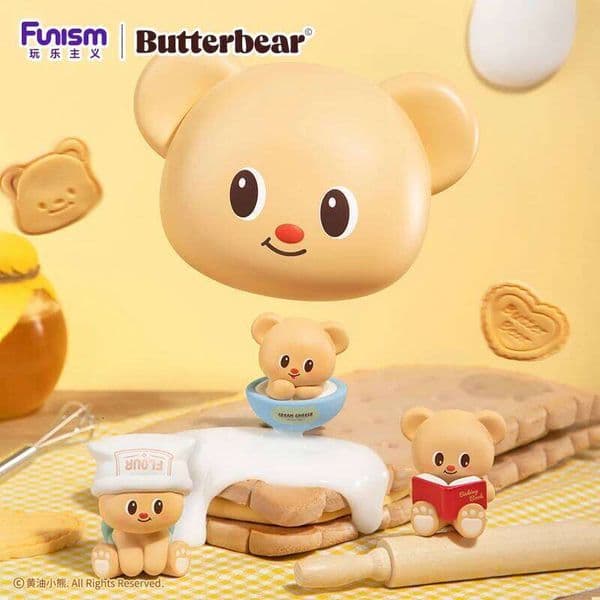 FUNISM Original Genuine Butter Bear Baking Master Series Blind Box Mini Figurines Desktop Model Ornament Toys Holiday Gifts C260309