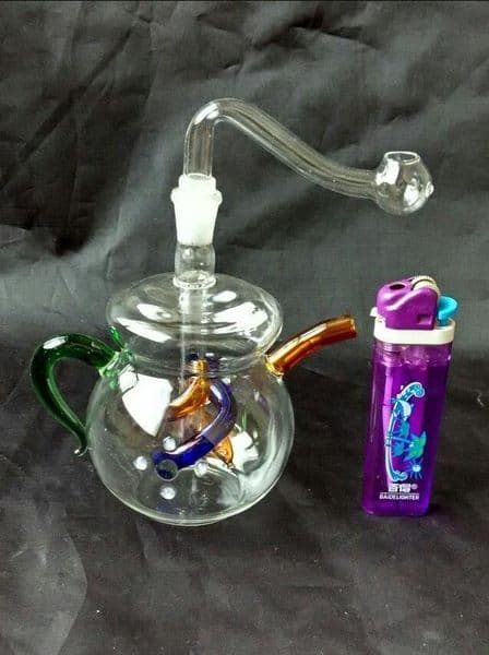 The New Type of Hookah Teapot ,Wholesale Glass Bongs Oil Burner Pipes Water Pipes Glass Pipe Oil Rigs Smoking Free Shipping