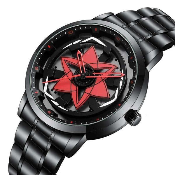VA VOOM Brand Creative Spinning Racing Series Clock Stainless Steel Sports Quartz Movement Waterproof Watch for Men