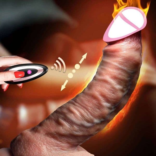 Realistic Vibrator Dildo Telescopic Female Vaginal Penetration Masturbator Anal Plug Penis Heated Vibrating Sex Toys For Women Z260312