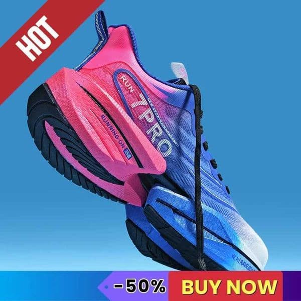 NEW Sports Running Shoes Men Marathon Breathable Comfortable Women Athletic Training Outdoor Sneakers Air Cushion Carbon Plate N260310