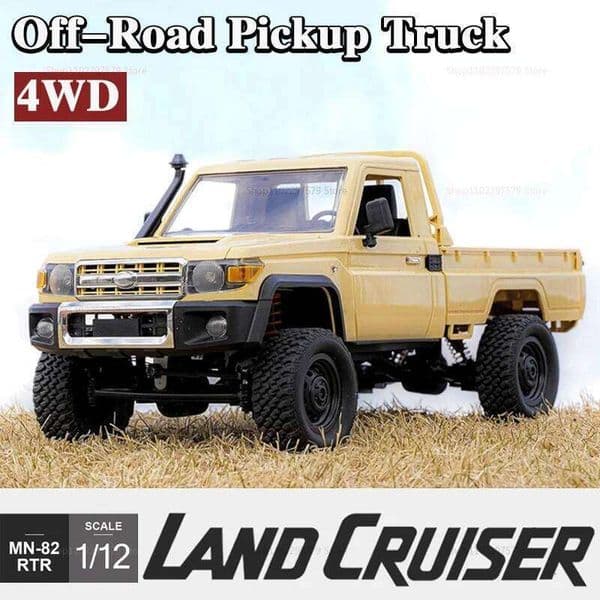 1:12 Scale RC Car MN82 Upgraded PRO 4WD Off-Road Pickup Truck with Headlights Remote Control Kids Toys Gift for Boys Adult Girls 26H0310