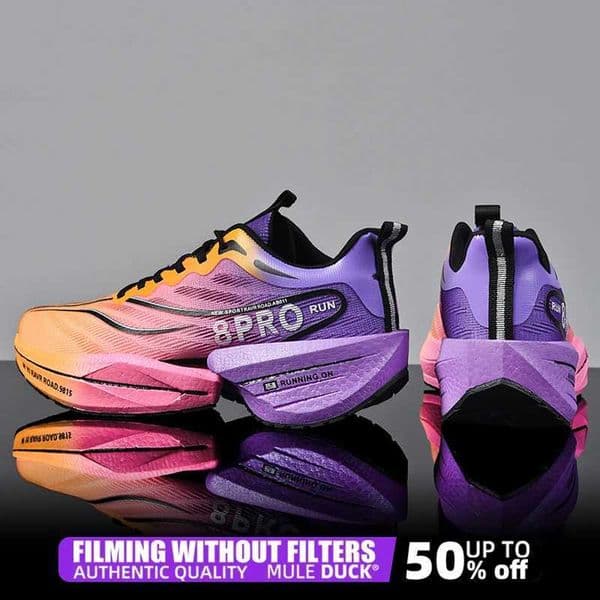Speciality Carbon Plate Sports Running Shoes Marathon Air Cushion Men Breathable Lightweight Women Comfortable Nonskid Sneakers N260310