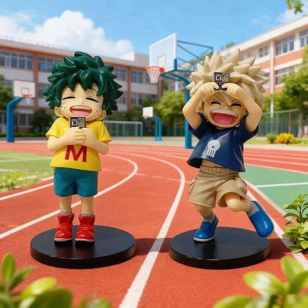 11cm Boku no Hero Academia Anime Childhood Midoriya Izuku Action Figure Cute Bakugo Katsuki Figurine PVC Collection Toys X260304