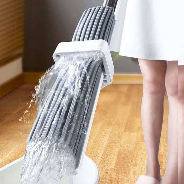 Hot Enlarged Floor Hand Washing Free Lazy Mop Self-Wring Squeeze Household Automatic Dehydration Magic Flat Mops Cleaning 26H0310