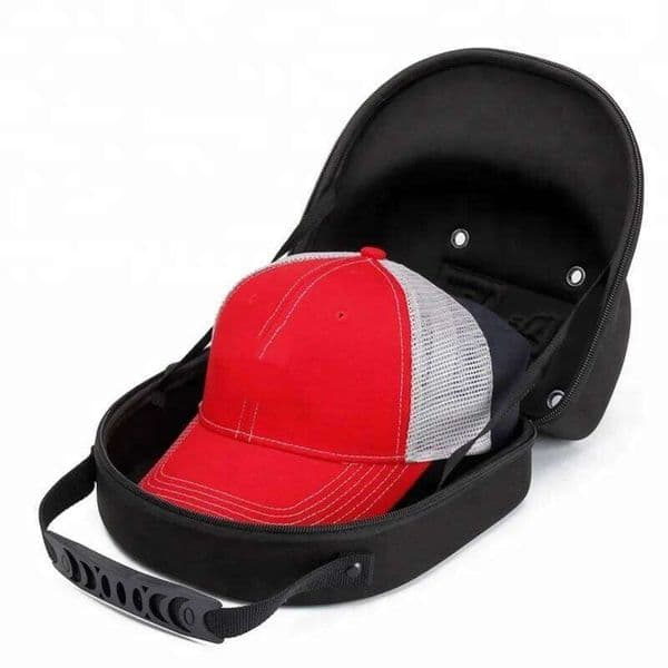 Hard Case EVA Portable Baseball Cap Bag Hat Holder For Traveling Home Storage Black 26W0310
