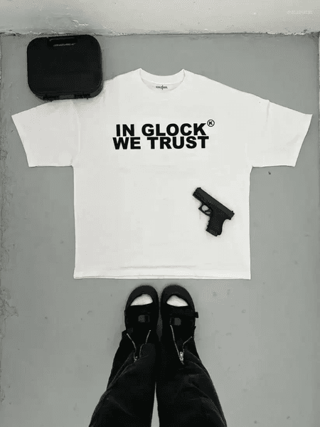 Men's T Shirts Kixkz Fashion Brand Summer Harajuku Loose Women T-shirt IN WE TRUST Letter Print Oversize Tee Short Sleeve Men Clothing