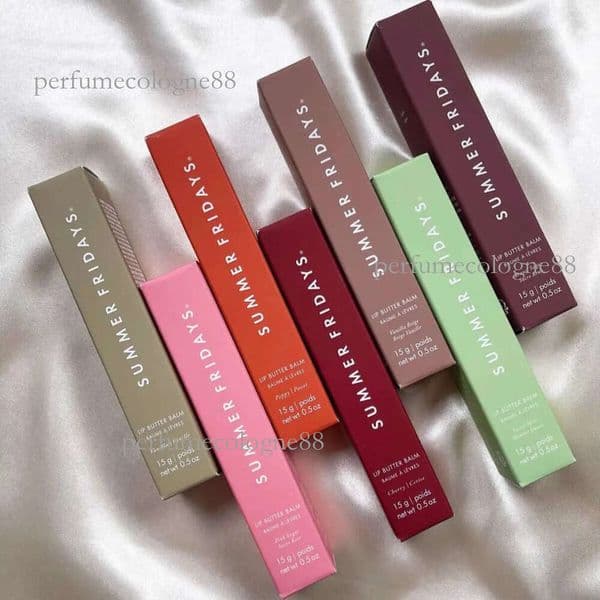 Butter 15g Lip Balm Liquid Lipstick moisturizes Smooth Soft Makeup Lips Glaze LipGloss pink sugar vanilla beige birthday cake 0.5oz LipCare Cosmetics