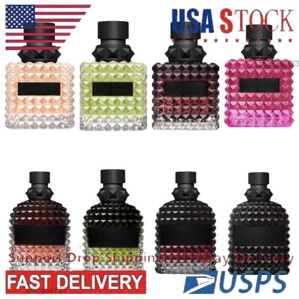 Ivory Women Born in Roma intense Perfume Coral Fantasy The Gold Men Women fragrance Cologne 100ml Eau De Parfum Long Lasting Floral Spray US stock 3-7day 45