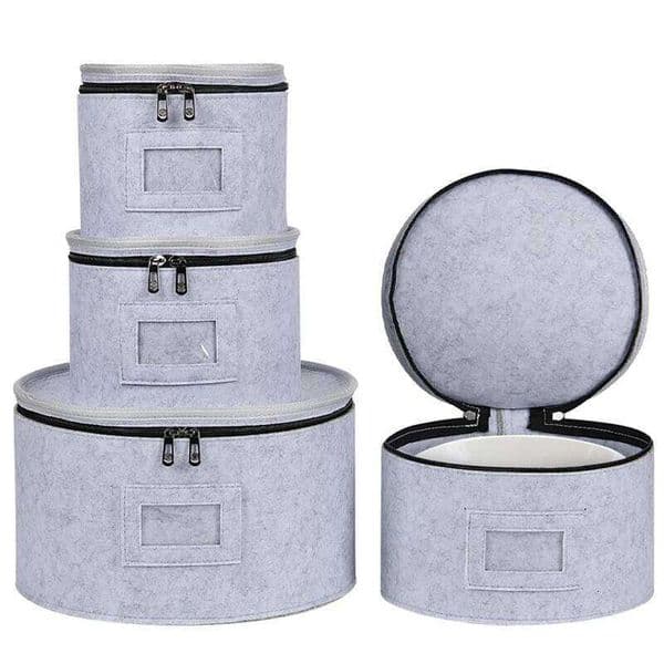 1Pc Felt Storage Bag Glass Cup Rack Cooking Plate Soup Spoon Case Dish Fabric Holder Travel Kitchen Accessories Shelf Organizer 26W0310